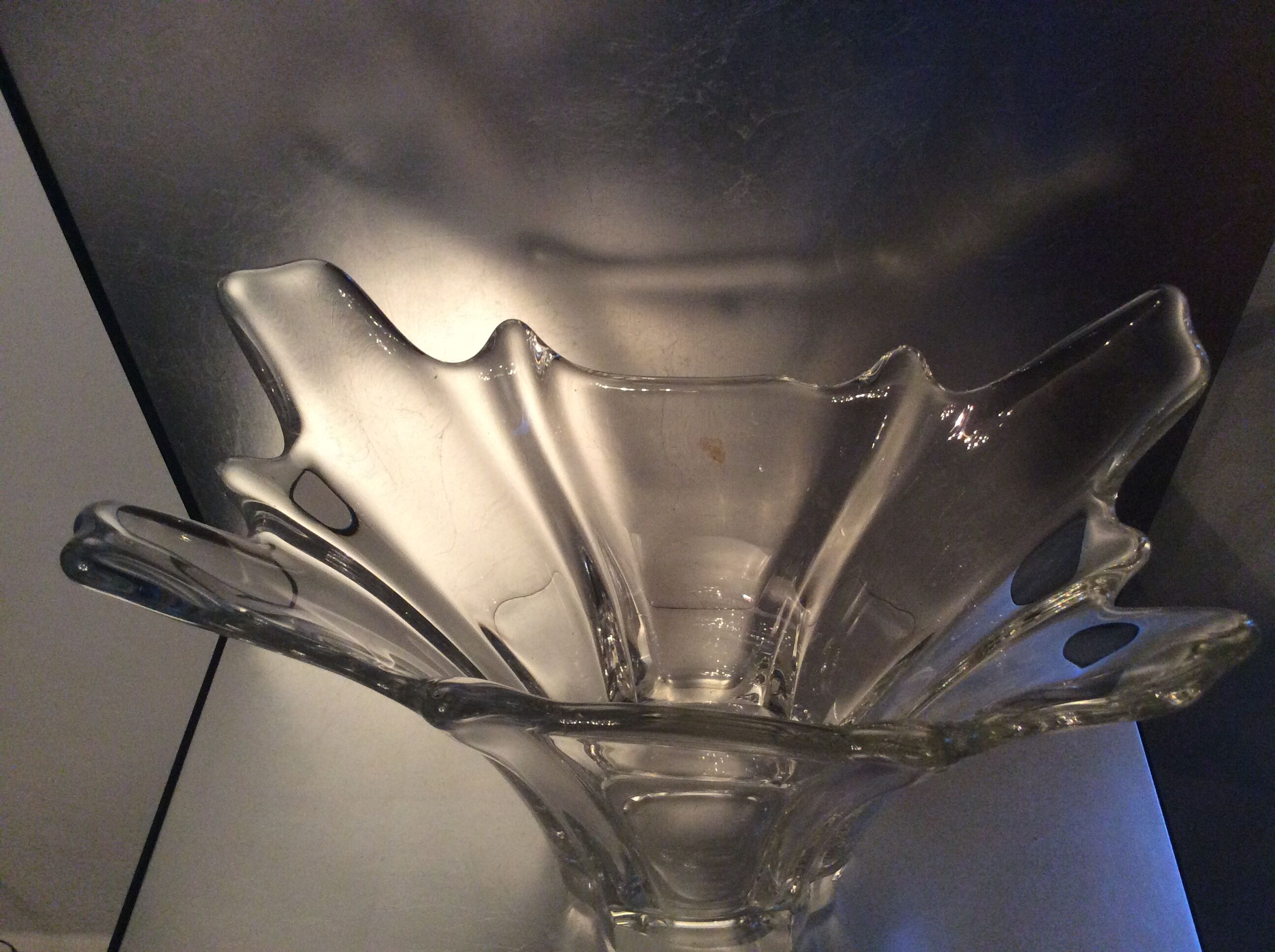 Vintage vase 70 in crystal by Val Saint Lambert