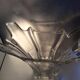 Vase vintage 70 en cristal de Val Saint Lambert