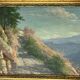 Oil on panel, landscape, Louis XVI style frame, early 20th century