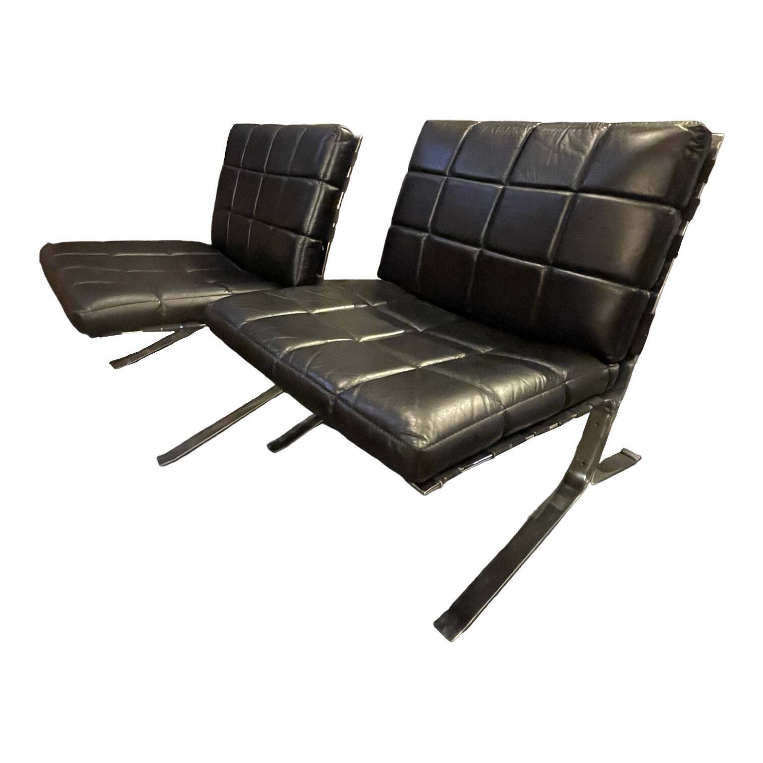 "joker" pair of armchairs / lounge chairs 60s, Olivier Mourgue for Airborne