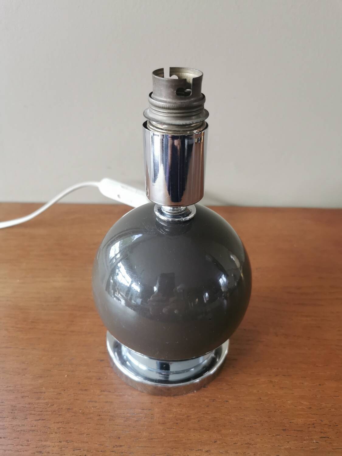 Pied de lampe boule vintage années 70