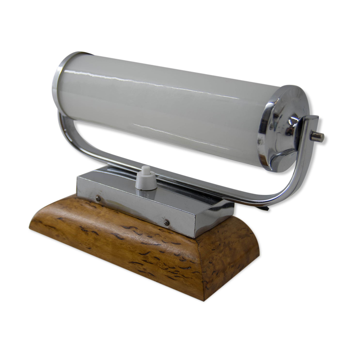 Bauhaus tubular table lamp, 1930s, restored