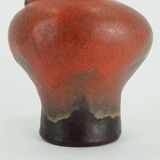 Carstens toennishof vase model no.0875-18 gerda heuckeroth orange brown 60s