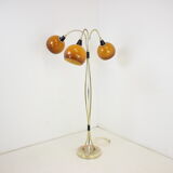 1960s brass floor lamp Czechoslovakia