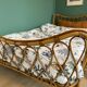 Vintage rattan bed