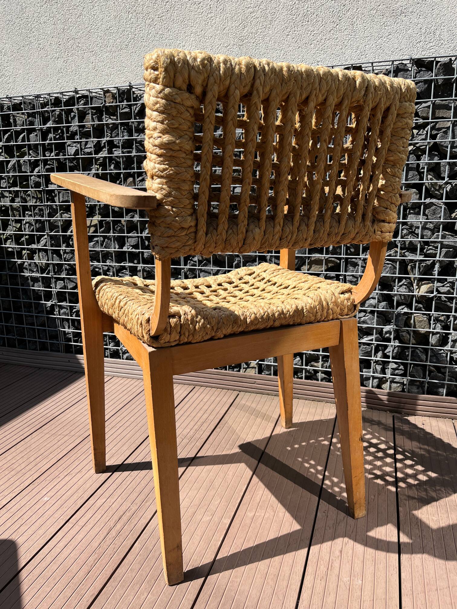 Audoux &  Minet Bridge Armchair, 1950s