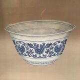Poterie Ming bleu et blanc, peint à la main