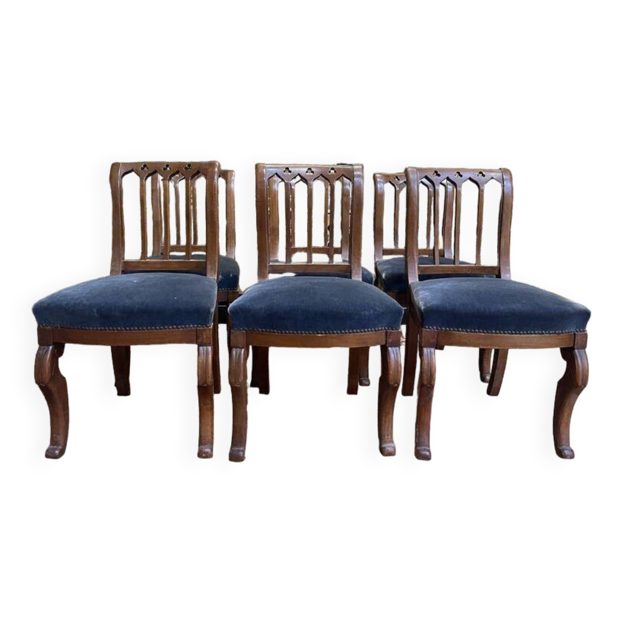 Set of 6 Restoration period chairs
