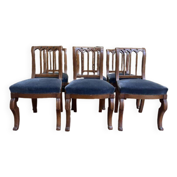 Set of 6 Restoration period chairs
