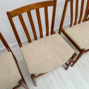 1960s Set of 4 Vintage Teak Dining Chairs by Slagelse Møbelværk