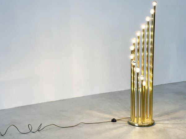 Lampadaire xl en laiton Gaetano Sciolari