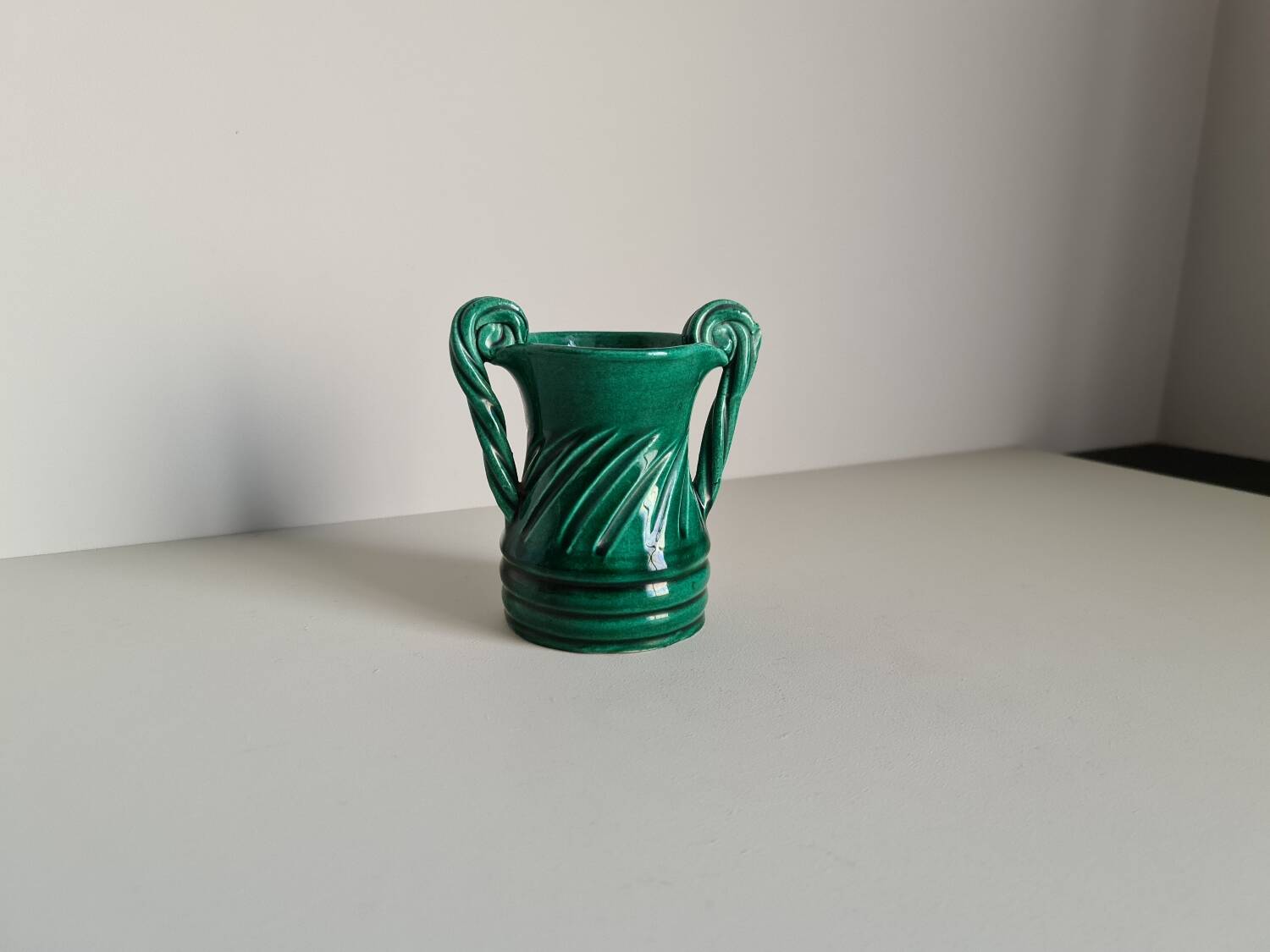 Vase signed Vallauris antique style 1960 / French ceramic / French Riviera / artisanal work / France / 20th century