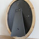 Oval wooden frame and gilded painted
