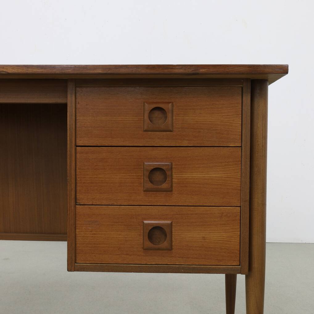 Vintage Danish Teak Desk, 1960s