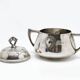 Art Nouveau sugar bowl, silver-plated brass, WMF, Germany, early 20th century