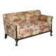 Antique Howard & Sons canapé, Aesthetic Movement, claw and ball feet, chinoiserie fabric.