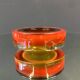 Vintage Orange Cigar Glass Ash Tray