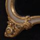 Miroir italien laqué et doré du 20e siècle