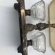Lamp with bronze steel