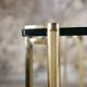 Brass and glass coffee table model T24 by Peter Ghyczy