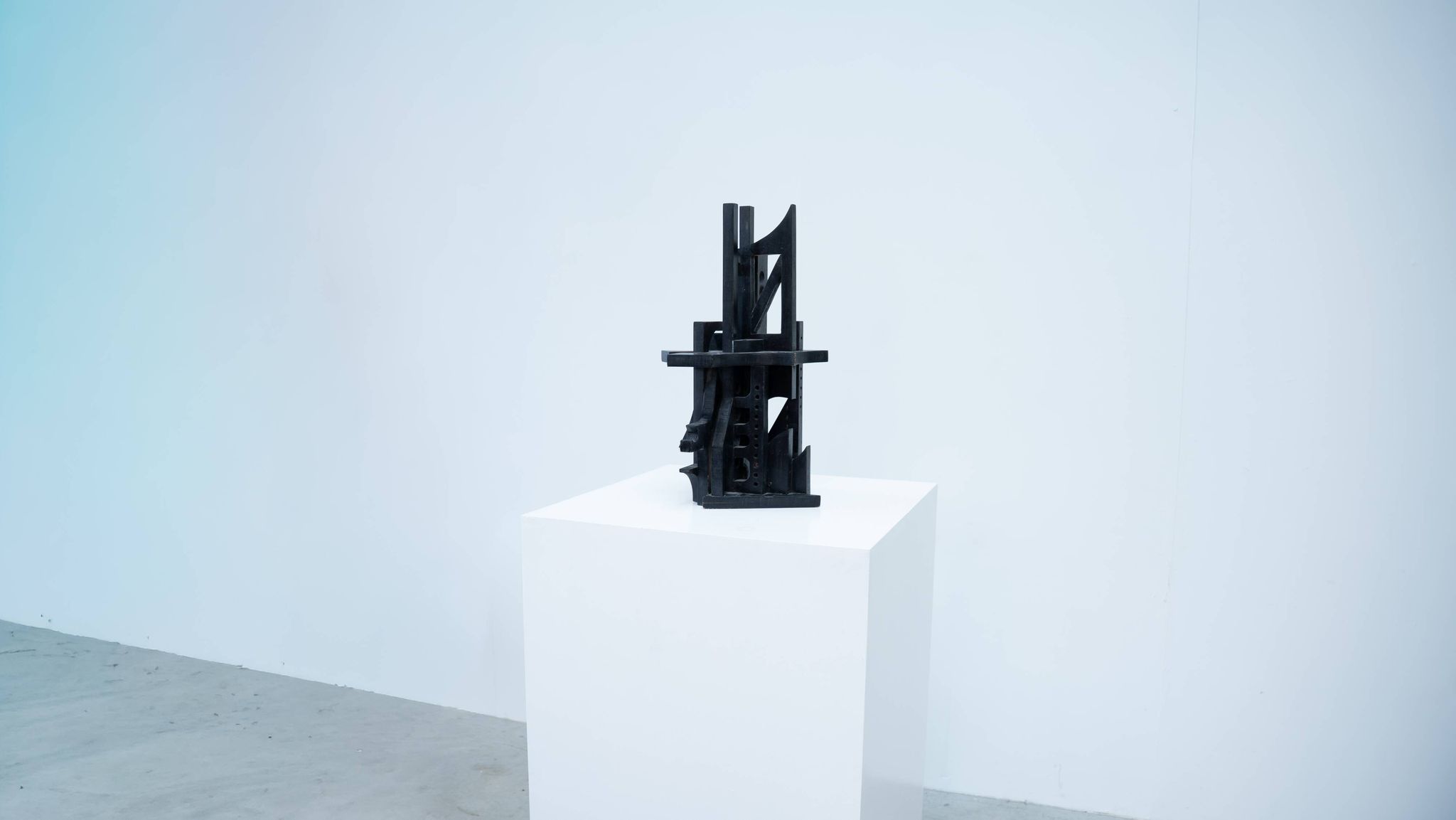Abstract Italian wooden sculpture