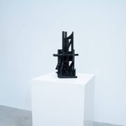 Abstract Italian wooden sculpture