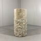 Travertine mactan stone columns & vase 1980’s