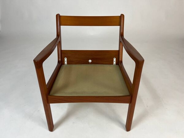 Fauteuil « Senator » en teck par Ole Wanscher, design danois, années 1960