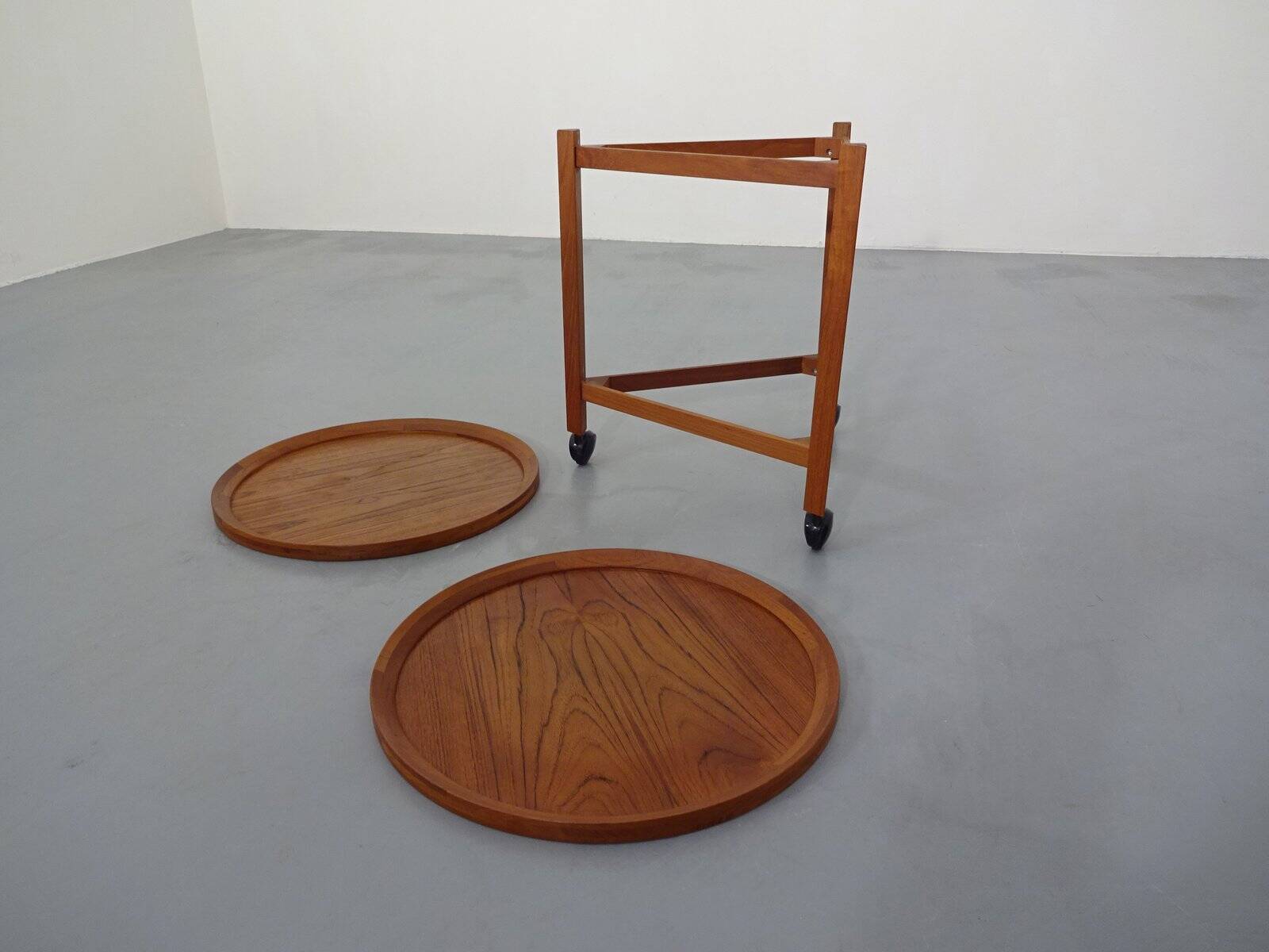 Teak Serving Trolley from Sika Møbler, 1960s