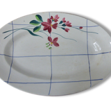 Flat oval, Deco, niderviller-earthenware