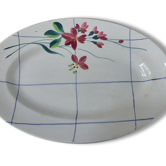 Flat oval, Deco, niderviller-earthenware