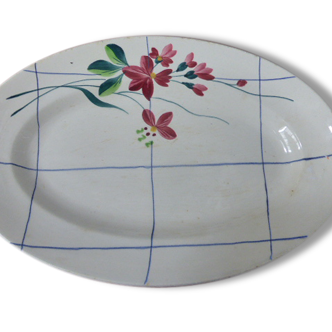 Flat oval, Deco, niderviller-earthenware