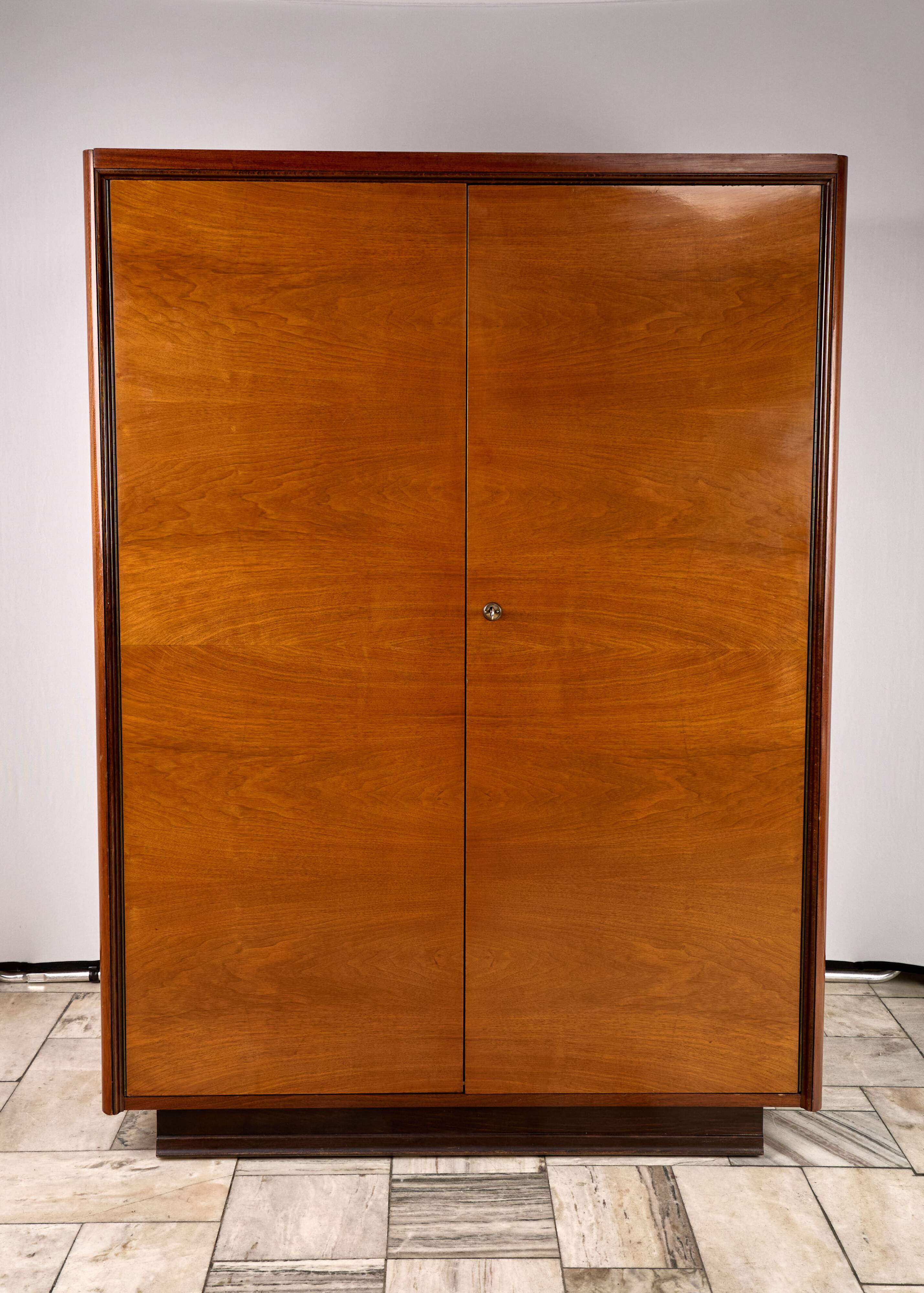 Art Deco Wardrobe, Český Nábytek, 1960, Czechoslovakia