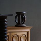 African Dogon stool from the mid-20th century, hand-carved in wood, Wabi-Sabi style.