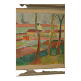 Maisons cachées par les arbres par Clas Walter Sundman