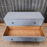 Small vintage blue chest of drawers