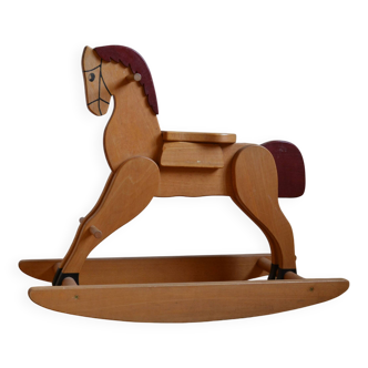 Wooden rocking horse