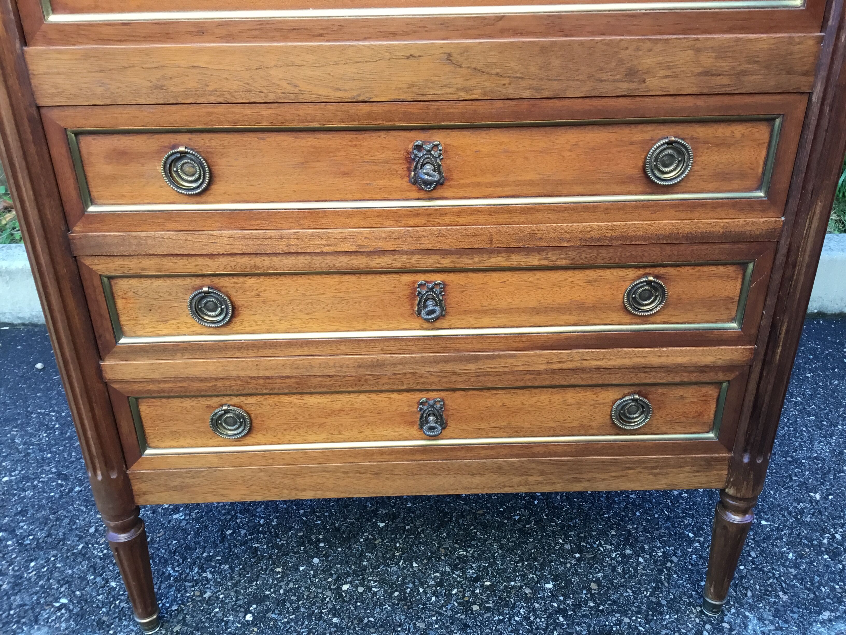 Mahogany secretary Louis XVI style