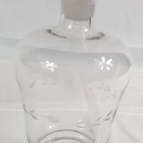 2 flacons vintage en verre  ciselé