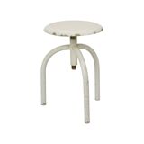 Industrial Antique Metal Doctor's Stool Lab Stool Early 20th Century