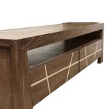 Dark-tinted mindi sideboard