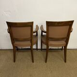 Paire de fauteuils bridge vintage