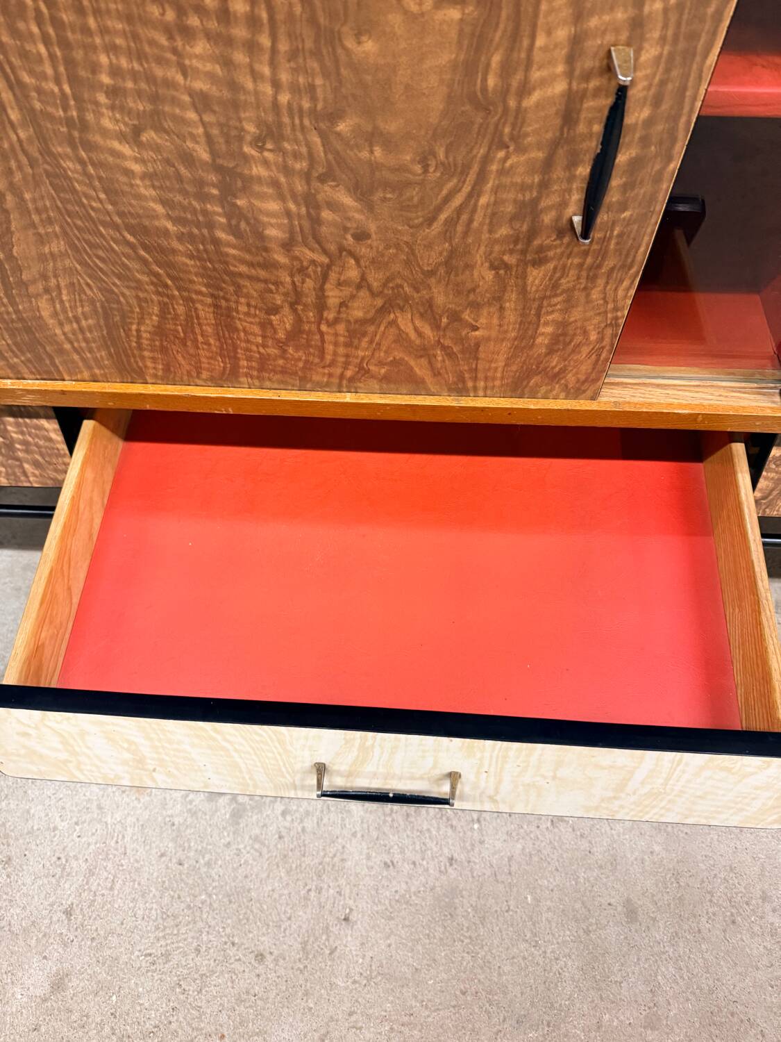 Vintage Formica sideboard from the 1960s/70s, Scandinavian Midcentury modern