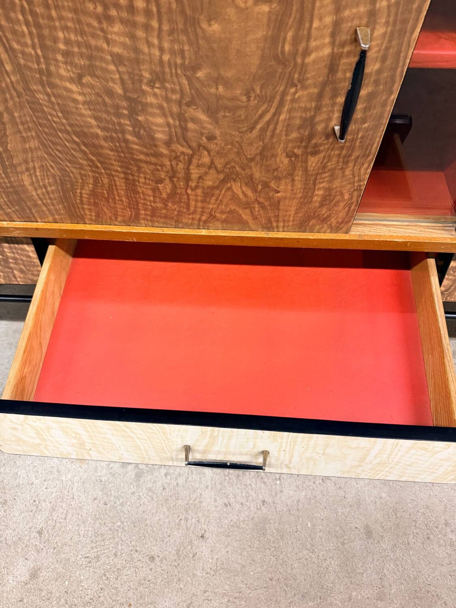 Vintage Formica sideboard from the 1960s/70s, Scandinavian Midcentury modern