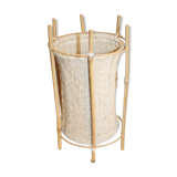 Bamboo and canvas lamp