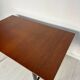 1960s large vintage minimalistic teak extendable dining table
