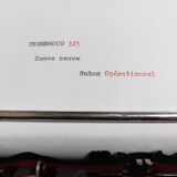 Underwood 315 portable blue typewriter with carrying case Like NEW