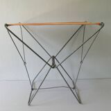 Metal folding and striped canvas, 70s