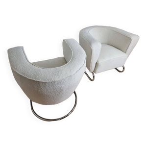 Fauteuils Chromés par