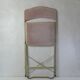 Folding chair chaisor powder pink velvet